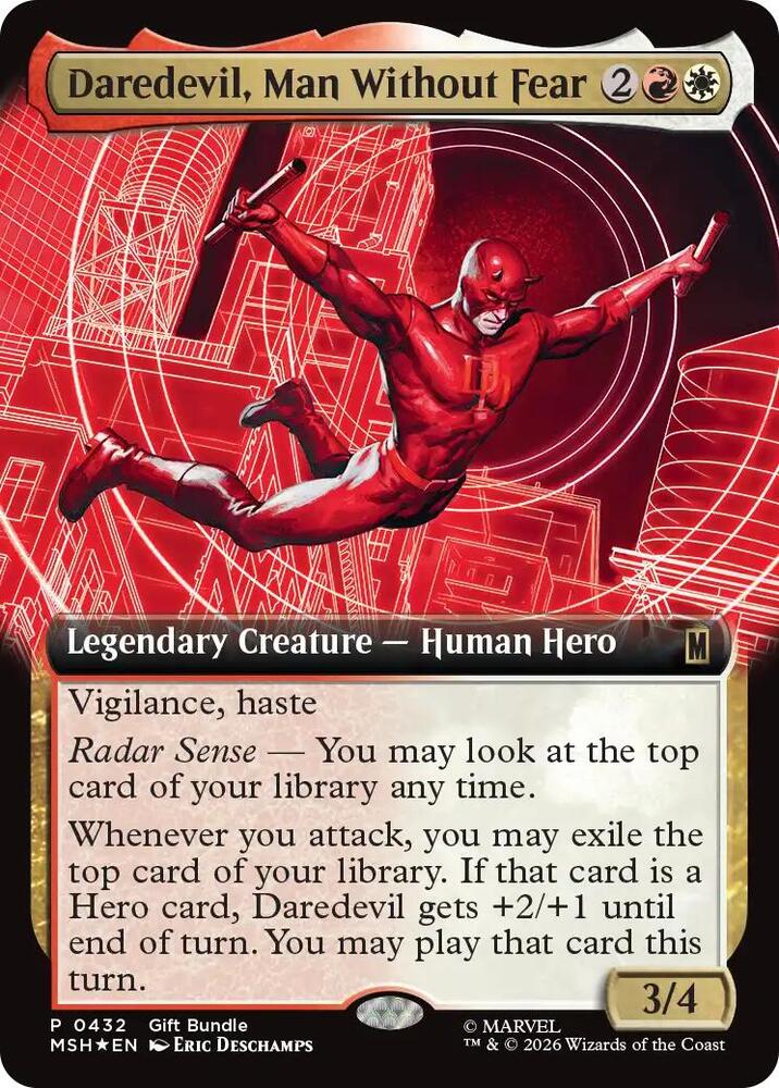 Daredevil, Man Without Fear (Extended Art)-Unique and Miscellaneous Promos-P-Foil