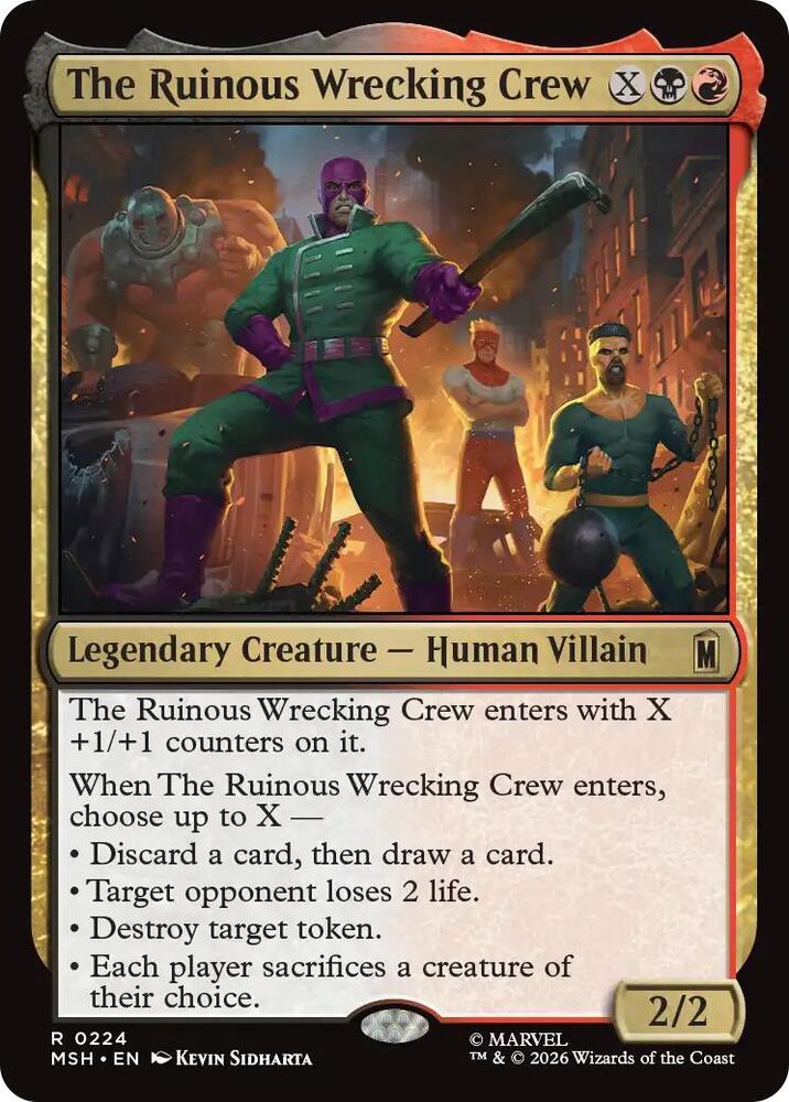 The Ruinous Wrecking Crew-Marvel Super Heroes-R-Normal