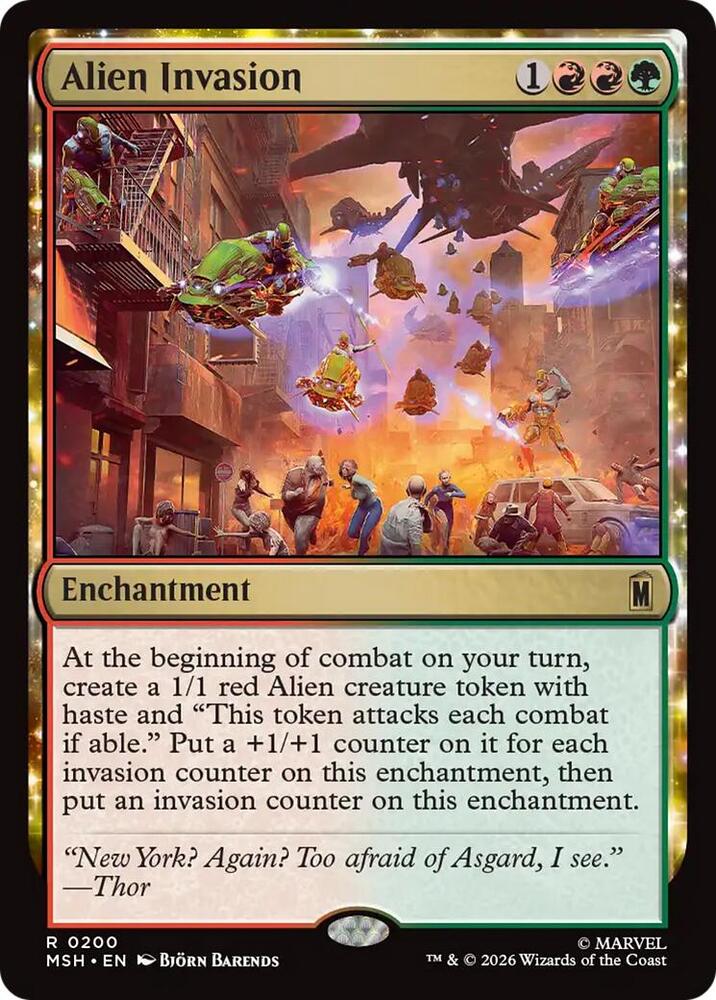 Alien Invasion-Marvel Super Heroes-R-Normal