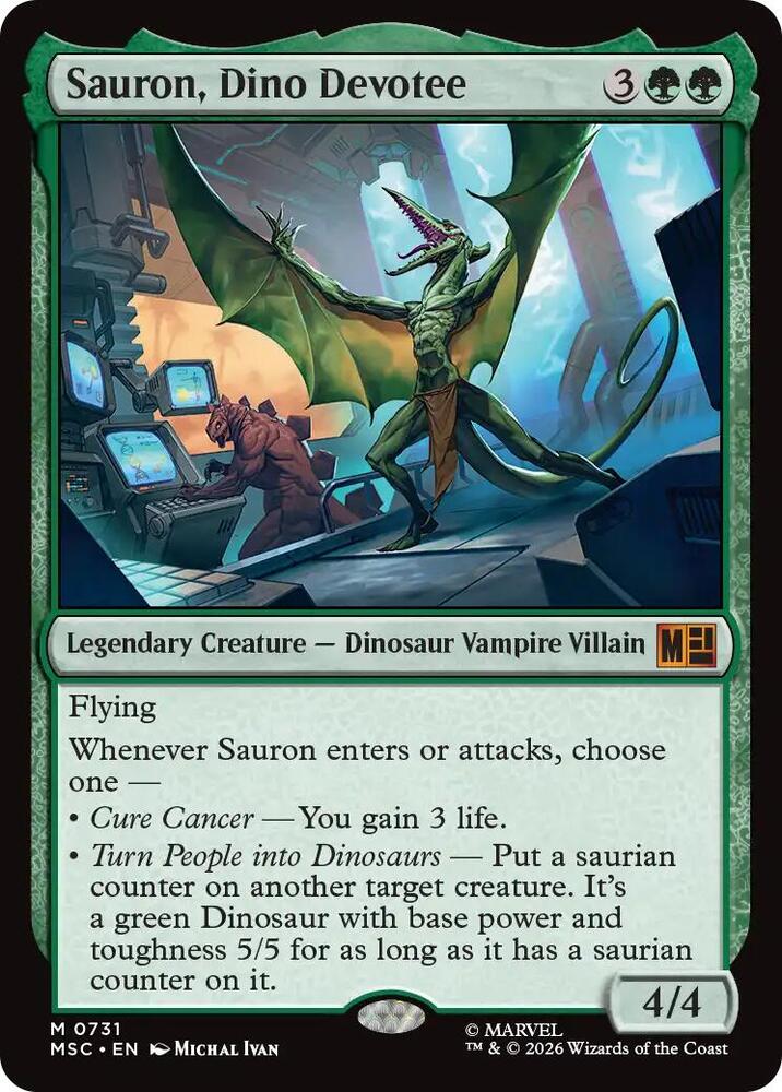 Sauron, Dino Devotee-Commander: Marvel Super Heroes-M-Normal