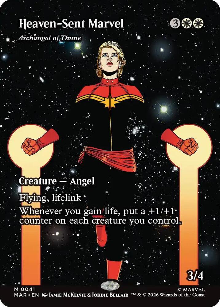 Heaven-Sent Marvel - Archangel of Thune (Borderless)-Marvel Universe Eternal-Legal-M-Foil