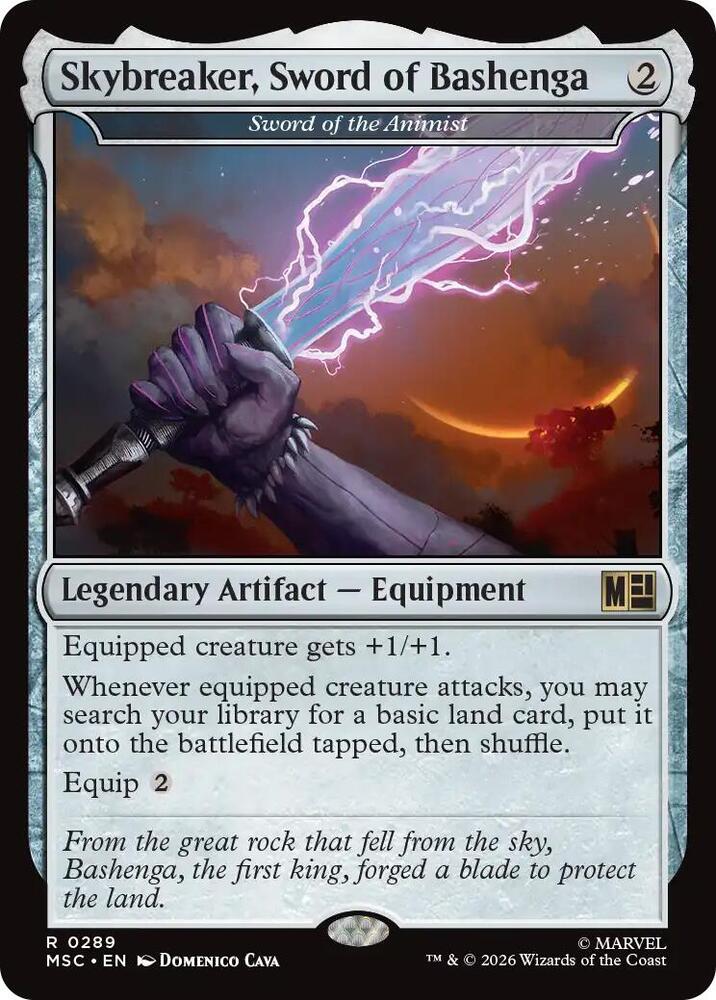 Skybreaker, Sword of Bashenga - Sword of the Animist-Commander: Marvel Super Heroes-R-Normal