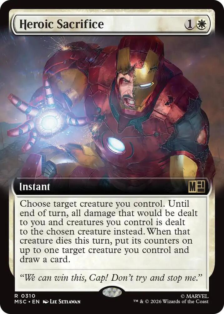 Heroic Sacrifice (Extended Art)-Commander: Marvel Super Heroes-R-Normal