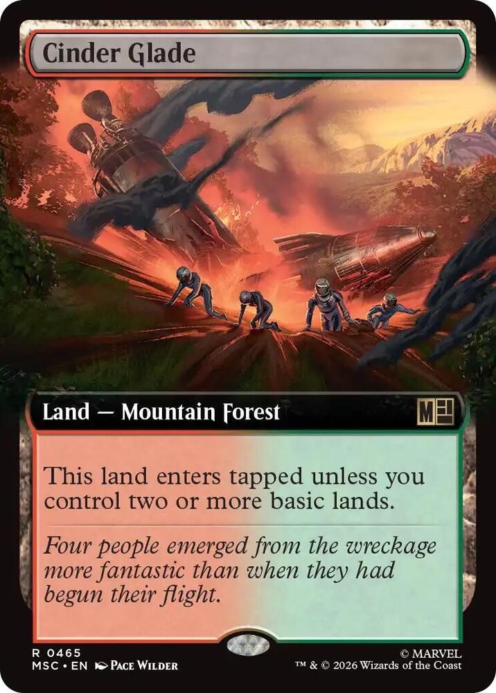 Cinder Glade (Extended Art)-Commander: Marvel Super Heroes-R-Normal