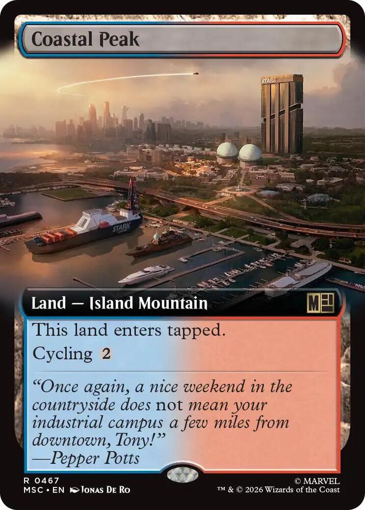 Coastal Peak (Extended Art)-Commander: Marvel Super Heroes-R-Normal