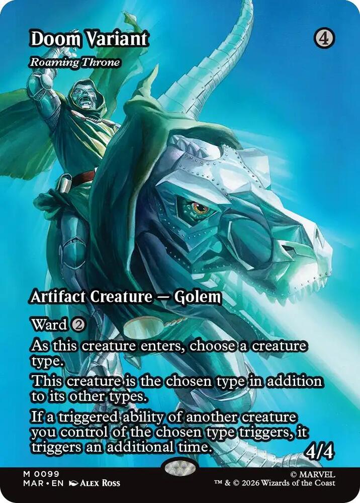 Doom Variant - Roaming Throne (Borderless)-Marvel Universe Eternal-Legal-M-Foil