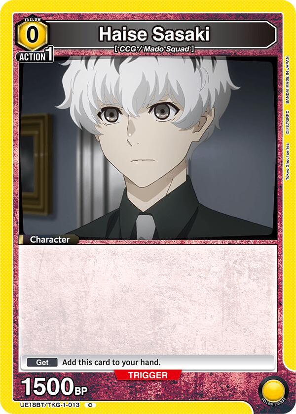 Haise Sasaki (Box Topper Foil)-UE18BT: Tokyo Ghoul-Common-Foil