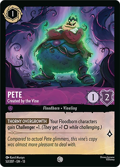 Pete - Created by the Vine-Attack of the Vine!-Common-Cold Foil
