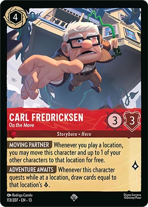 Carl Fredricksen - On the Move-Attack of the Vine!-Super Rare-Normal