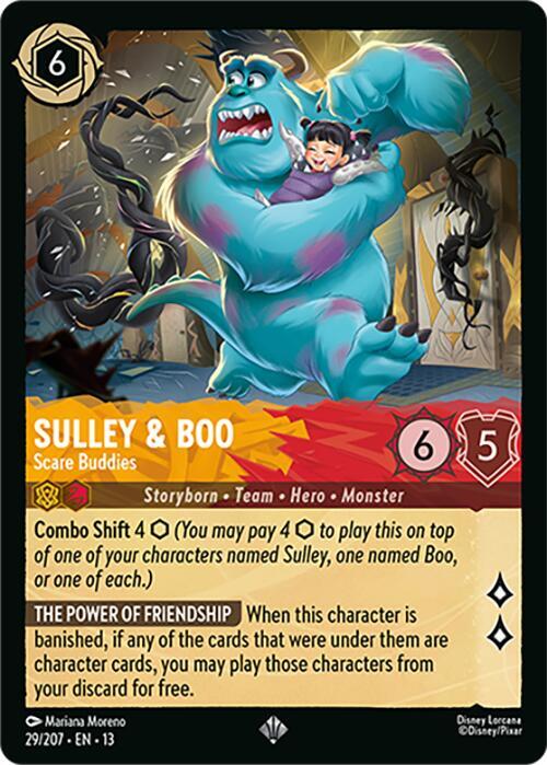 Sulley & Boo - Scare Buddies-Attack of the Vine!-Super Rare-Cold Foil
