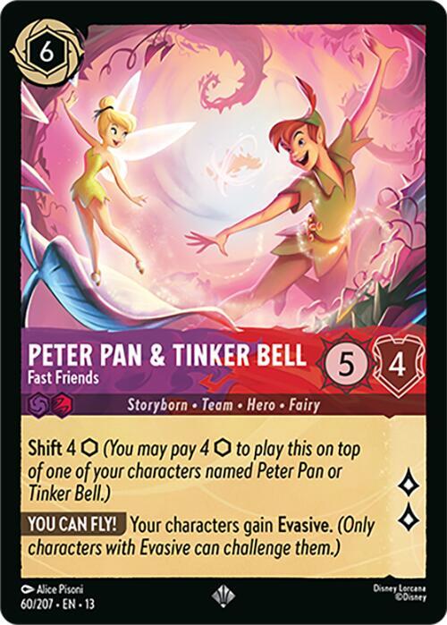 Peter Pan & Tinker Bell - Fast Friends-Attack of the Vine!-Super Rare-Normal