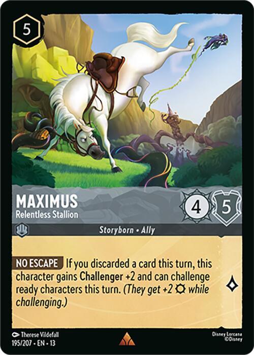 Maximus - Relentless Stallion-Attack of the Vine!-Rare-Cold Foil
