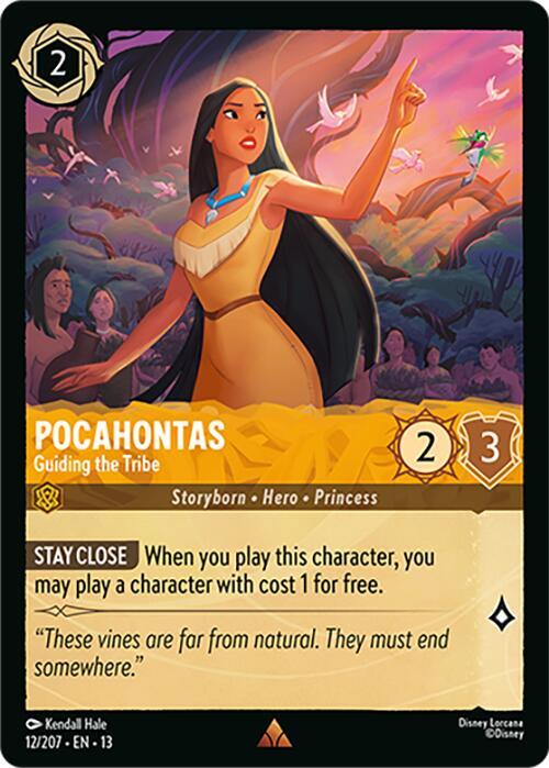 Pocahontas - Guiding the Tribe-Attack of the Vine!-Rare-Cold Foil