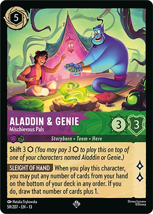 Aladdin & Genie - Mischievous Pals-Attack of the Vine!-Super Rare-Normal