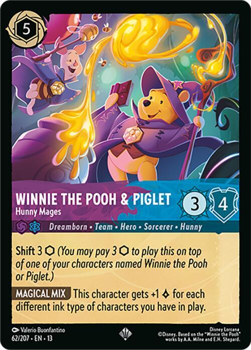 Winnie the Pooh & Piglet - Hunny Mages-Attack of the Vine!-Super Rare-Normal