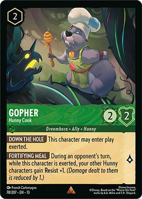 Gopher - Hunny Cook-Attack of the Vine!-Rare-Normal