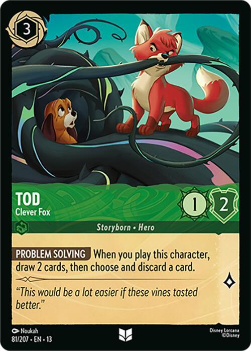 Tod - Clever Fox-Attack of the Vine!-Uncommon-Cold Foil