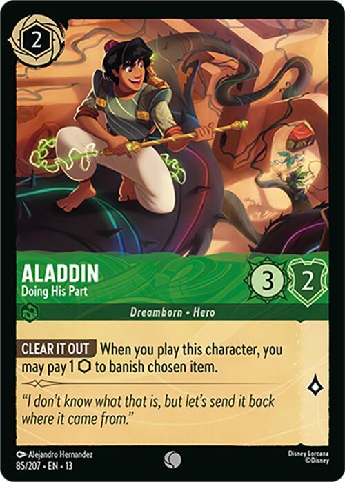 Aladdin - Doing His Part-Attack of the Vine!-Common-Cold Foil