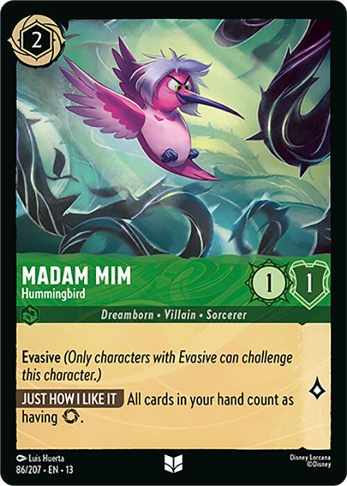 Madam Mim - Hummingbird-Attack of the Vine!-Uncommon-Cold Foil