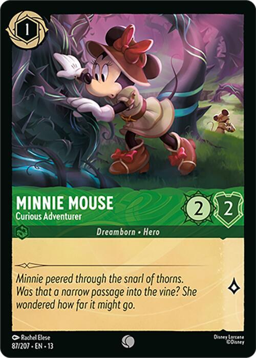 Minnie Mouse - Curious Adventurer-Attack of the Vine!-Common-Cold Foil