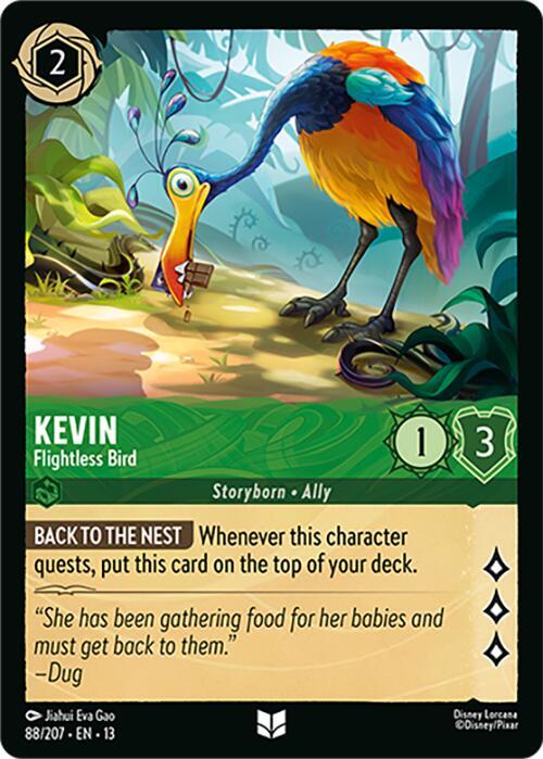 Kevin - Flightless Bird-Attack of the Vine!-Uncommon-Cold Foil