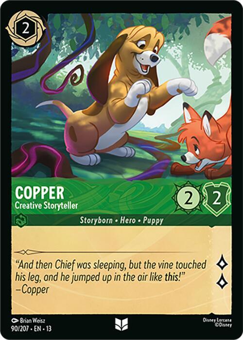 Copper - Creative Storyteller-Attack of the Vine!-Uncommon-Cold Foil