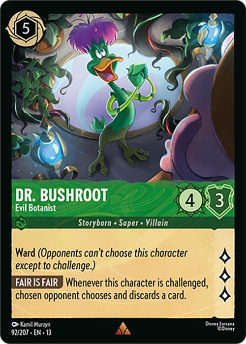Dr. Bushroot - Evil Botanist-Attack of the Vine!-Rare-Cold Foil