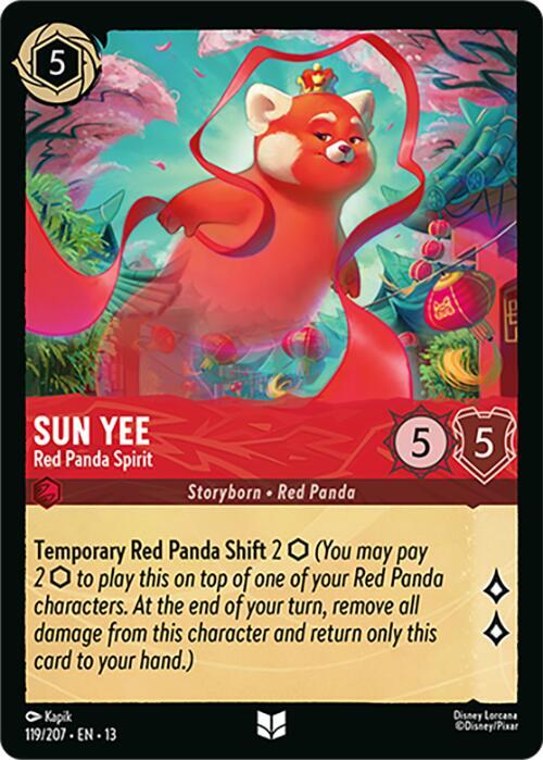Sun Yee - Red Panda Spirit-Attack of the Vine!-Uncommon-Cold Foil