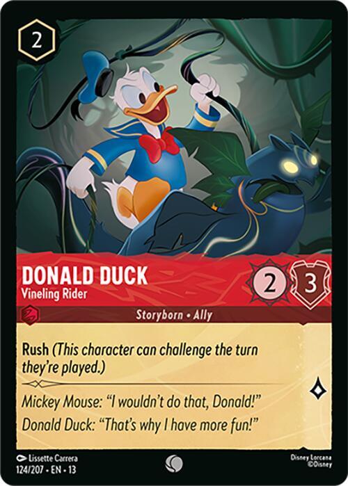 Donald Duck - Vineling Rider-Attack of the Vine!-Common-Cold Foil