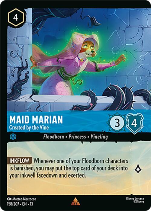 Maid Marian - Created by the Vine (Foil)-Attack of the Vine!-Rare-Cold Foil