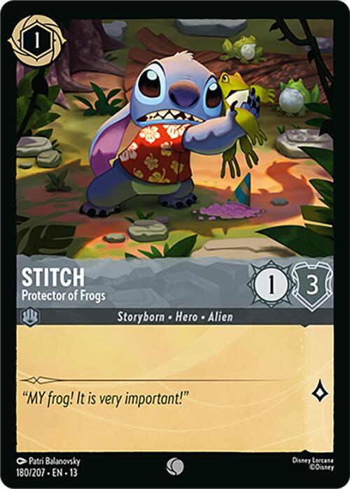 Stitch - Protector of Frogs-Attack of the Vine!-Common-Cold Foil