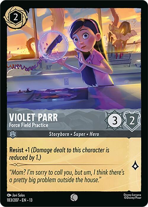 Violet Parr - Force Field Practice-Attack of the Vine!-Common-Cold Foil