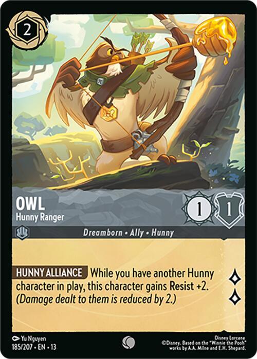 Owl - Hunny Ranger-Attack of the Vine!-Common-Cold Foil
