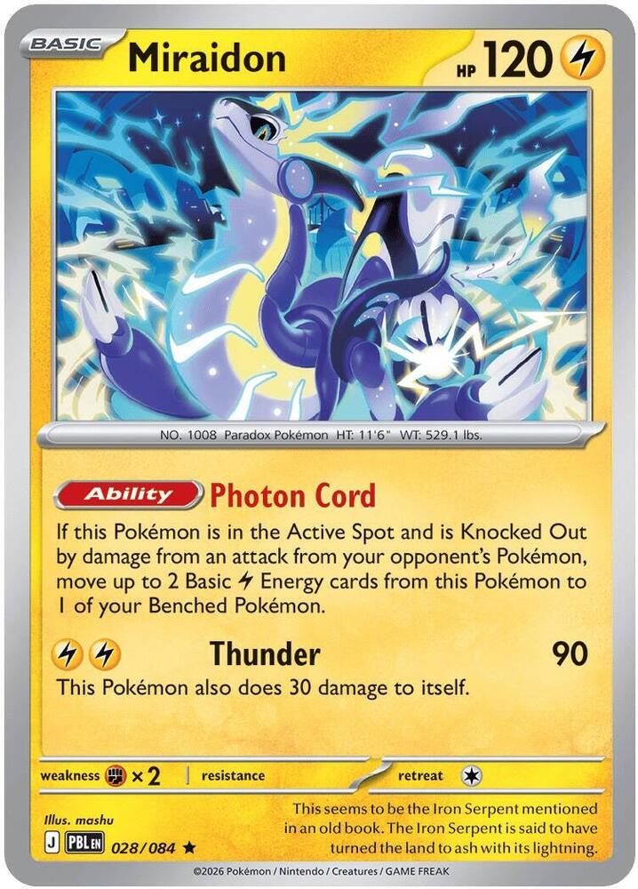 Miraidon-ME05: Pitch Black-Rare-Reverse Holofoil