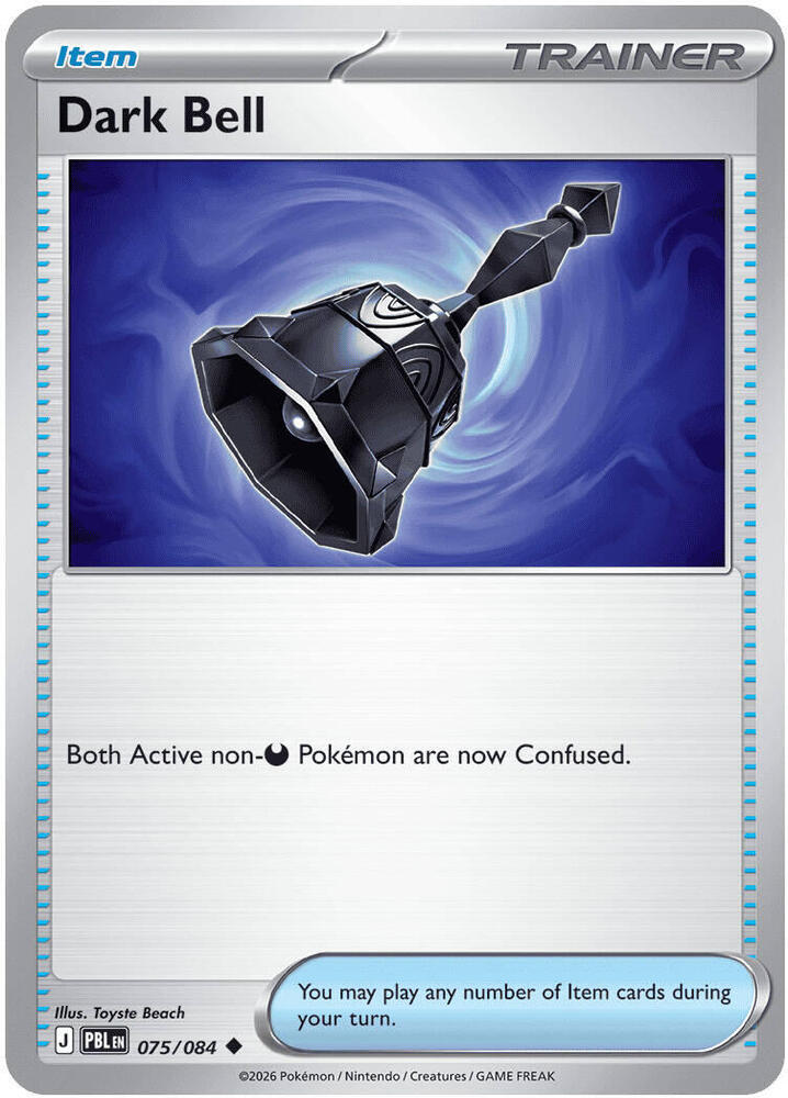 Dark Bell - 075/084-ME05: Pitch Black-Uncommon-Reverse Holofoil