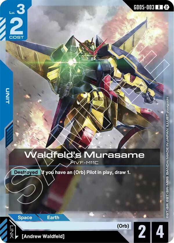 Waldfeld's Murasame-Freedom Ascension-Rare-Holofoil