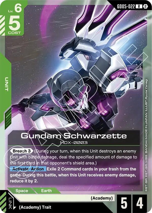 Gundam Schwarzette-Freedom Ascension-Rare-Holofoil