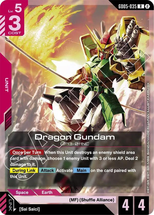 Dragon Gundam-Freedom Ascension-Rare-Holofoil