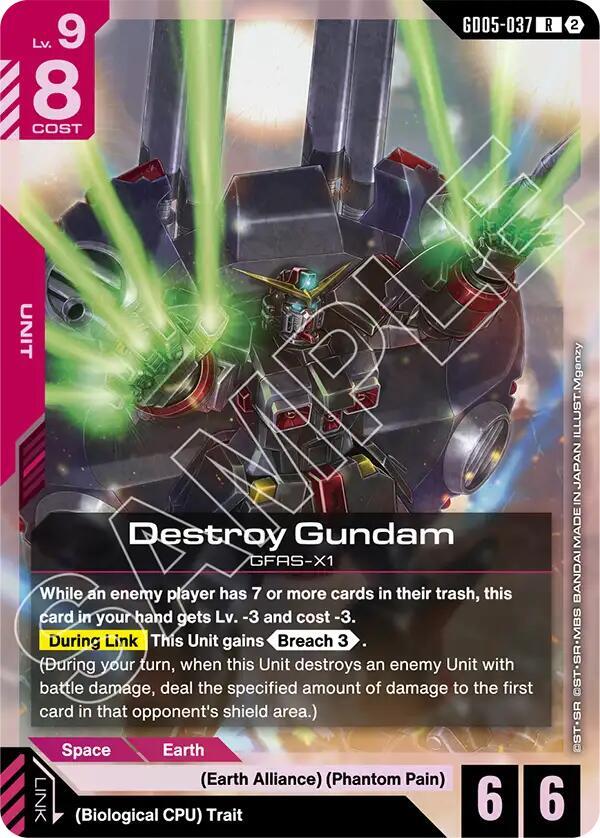 Destroy Gundam-Freedom Ascension-Rare-Holofoil