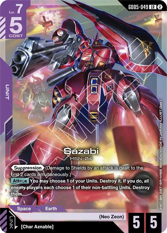 Sazabi (GD05-049)-Freedom Ascension-Legend Rare-Holofoil