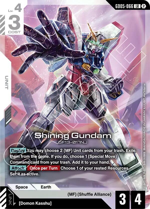 Shining Gundam (GD05-066)-Freedom Ascension-Legend Rare-Holofoil