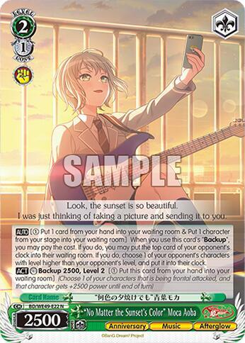 "No Matter the Sunset's Color" Moca Aoba-BanG Dream! 10th Anniversary! Premium Booster-Normal-Normal