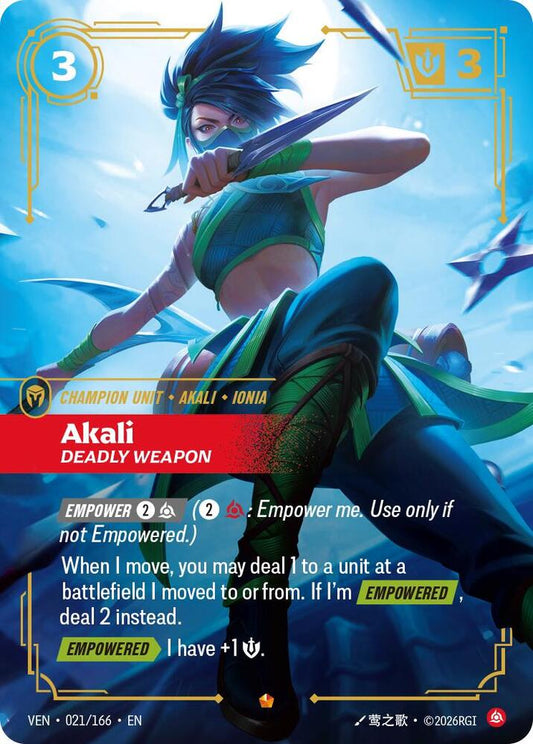 Akali - Deadly Weapon-Vendetta-Epic-Foil