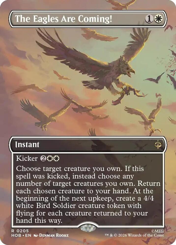The Eagles Are Coming! (Borderless)-The Hobbit-R-Foil