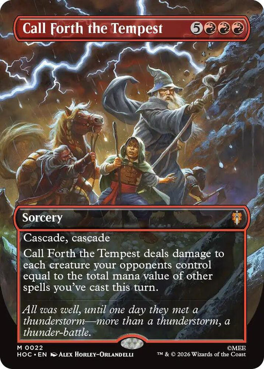 Call Forth the Tempest (Borderless)-The Hobbit: Eternal-Legal-M-Foil