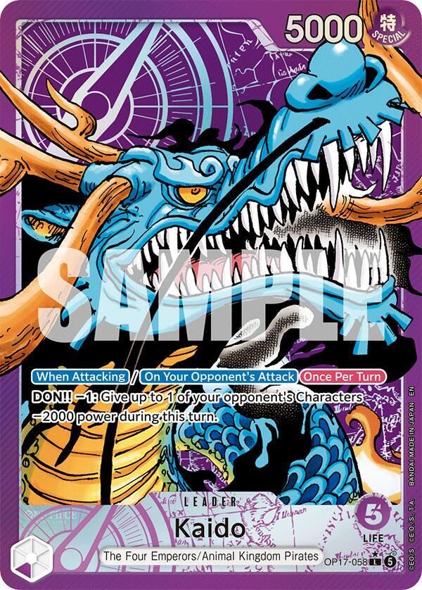 Kaido (058) (Alternate Art)-The World's Strongest Warriors-L-Foil