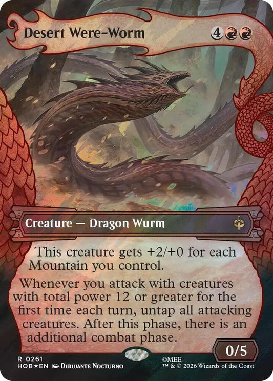 Desert Were-Worm (Showcase) (Surge Foil)-The Hobbit-R-Foil