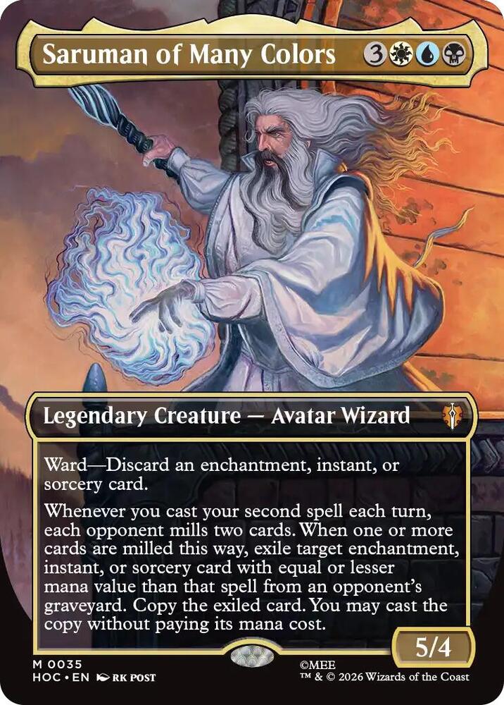 Saruman of Many Colors (Borderless)-The Hobbit: Eternal-Legal-M-Foil