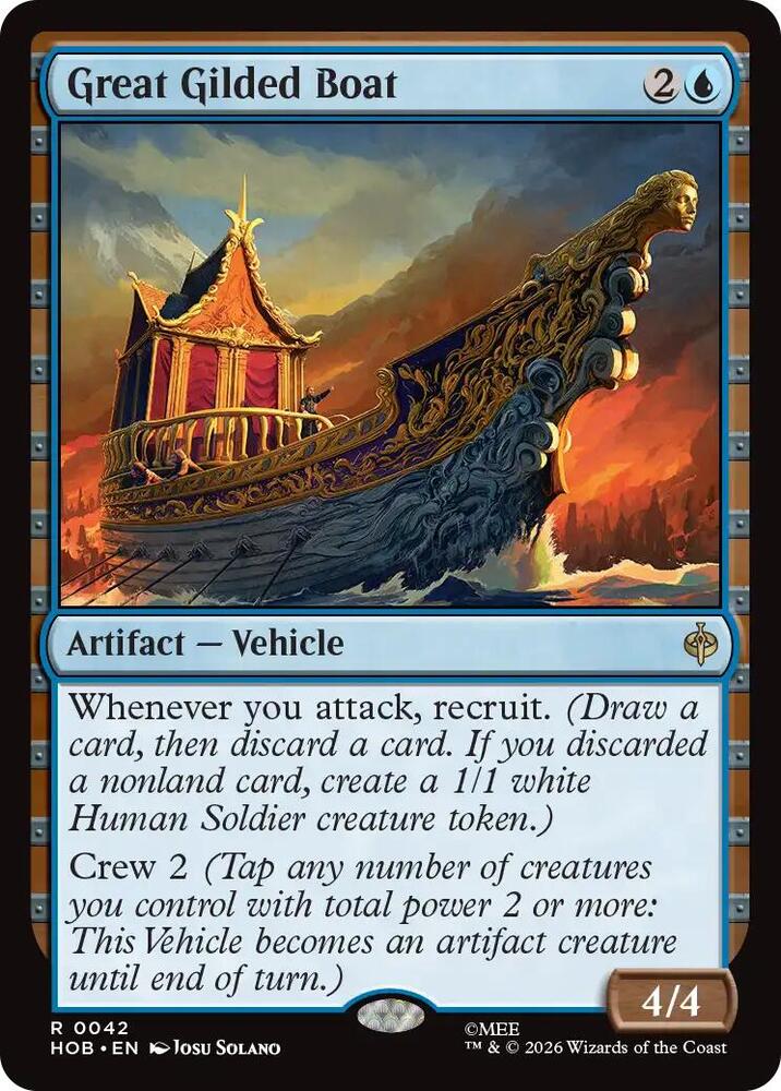 Great Gilded Boat-The Hobbit-R-Foil