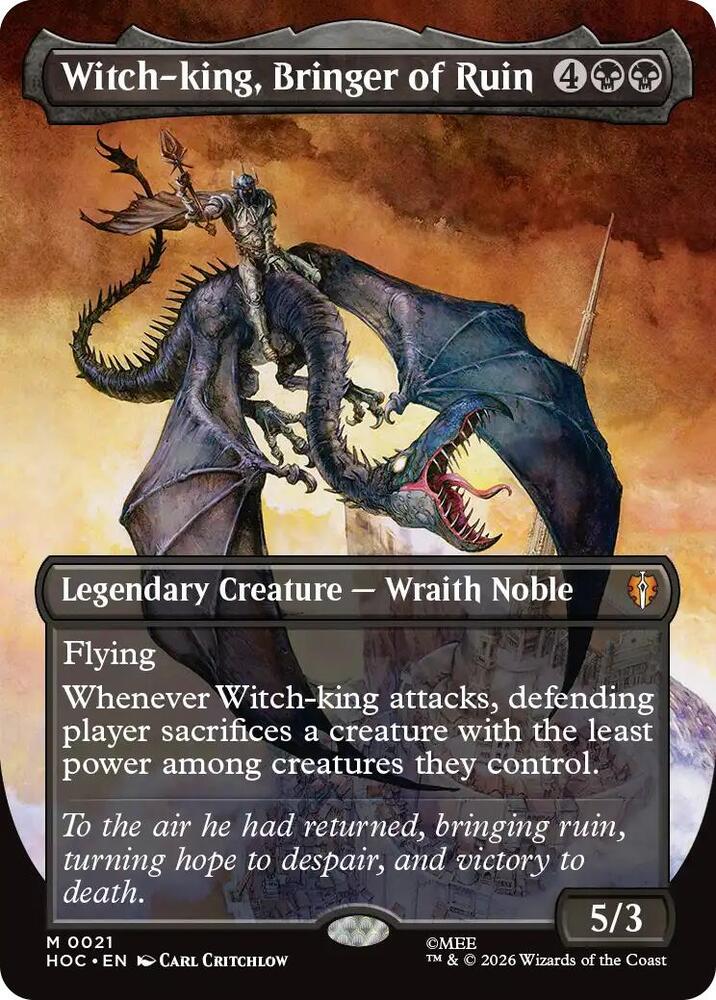 Witch-king, Bringer of Ruin (Borderless)-The Hobbit-M-Foil
